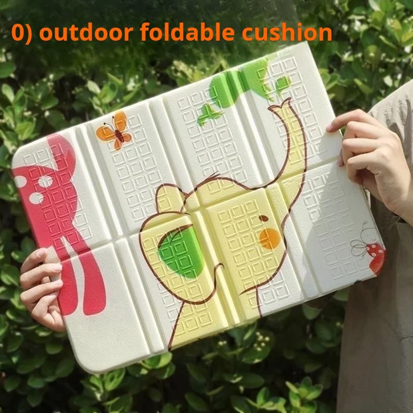 

2pcs Foam XPE Foldable Beach Camping Portable Moisture-Proof Pad Outdoor Portable Waterproof Picnic Mat