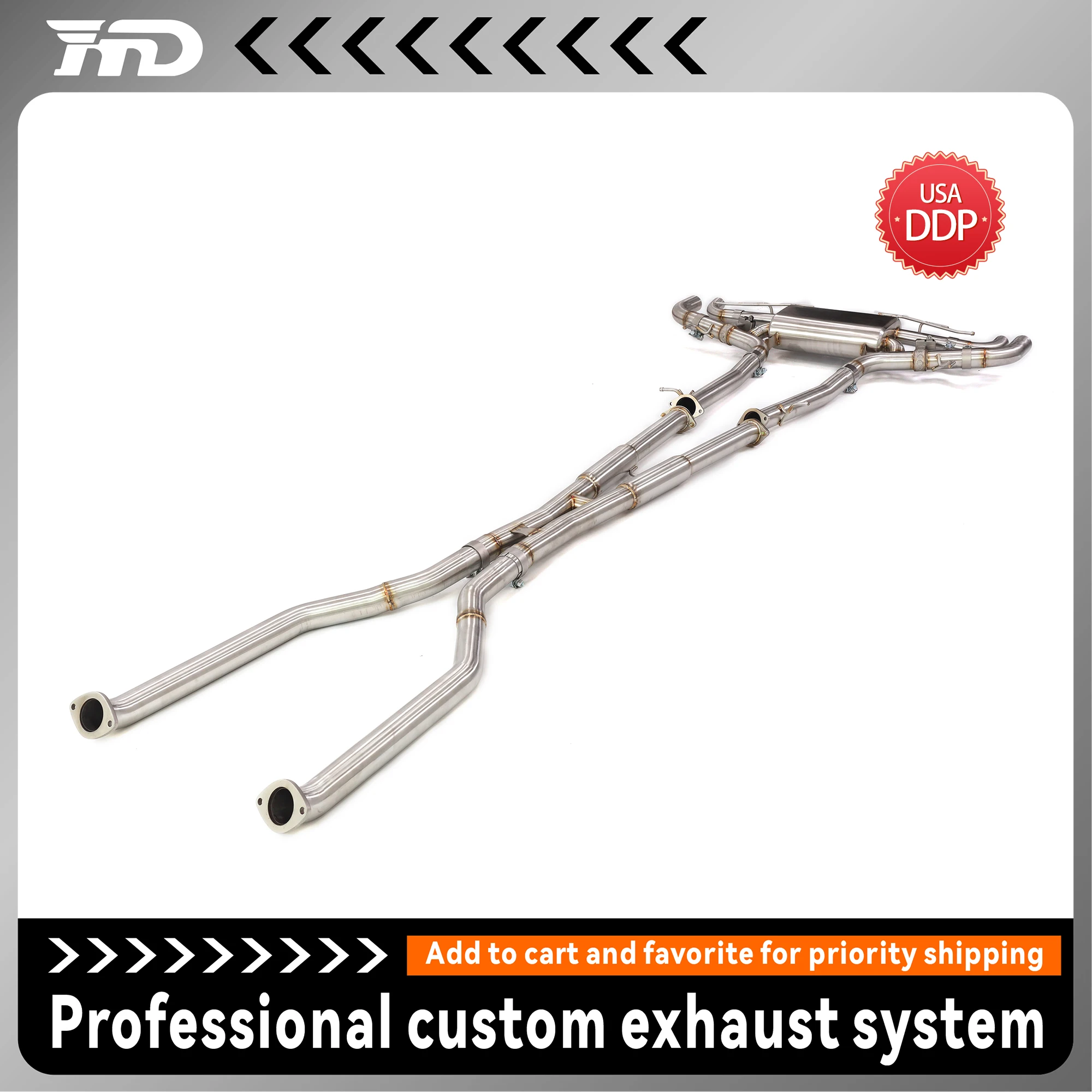 

HMD Exhaust Catback for Lexus LC500h 3.5L Stainless Steel Exhaust System Performance Auto Electronic Valve Muffler