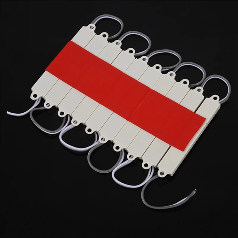 ABGE-50Pcs 5050 SMD 3 LED وحدة LED قطاع سلسلة ضوء مقاوم للماء تيار مستمر 12 فولت أبيض بارد