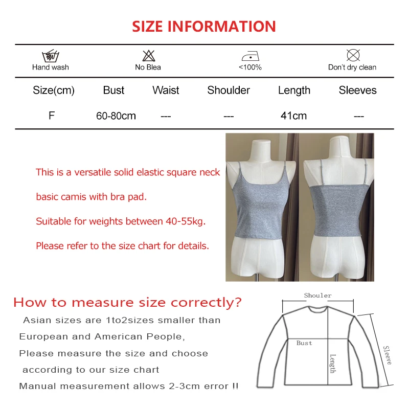 Women Casual Square Neck Basic Cotton Tank Tops With Bra Pad Stretchy Sleeveless Crop Top Sports Comfortable Bottom Shirt Summer