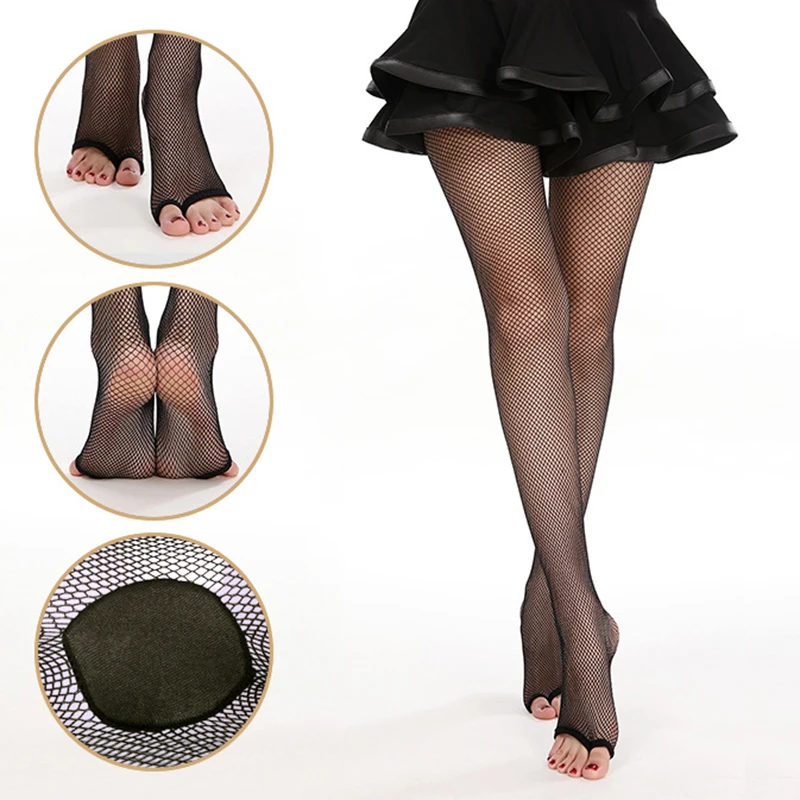 Fishnet Stocking Women - Medias de rejilla sexy con punta
