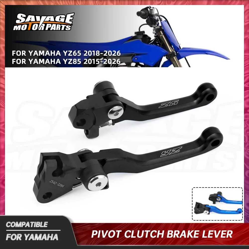 

2026 YZ65 Pivot Brake Clutch Lever For Yamaha YZ65 YZ85 2015+ Motorcycle Accessories CNC Off-Road Bike Front Control Handles