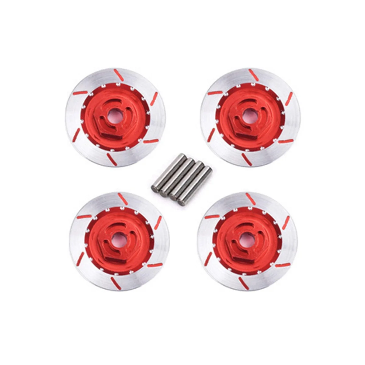 

RC Model Car Aluminum Alloy Brake Disc 1/10 Flat Sports Car Hub 12Mm Coupler Brake Disc,For D3/D4 HSP94123 ,Red