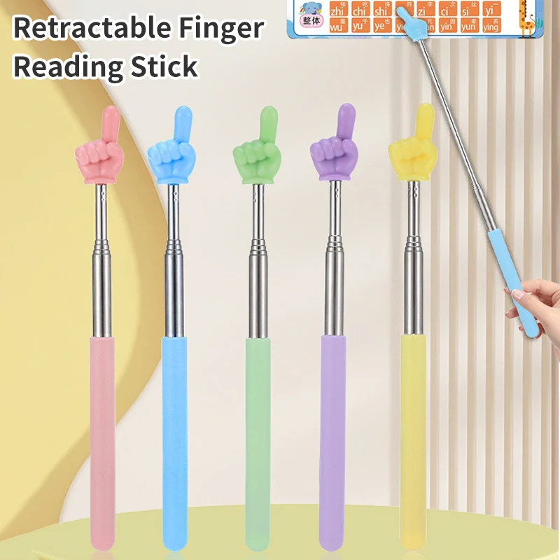 Teacher Finger Reading Stick Preschool Teaching Tools Finger Reading Guide Reading Sticks Handheld For Children Class Pointer