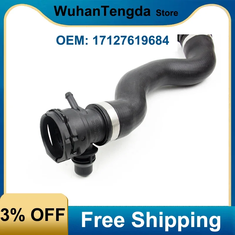 OEM 17127619684 1 Piece Upper Radiator Hose Intercooler Pipe for BMW 520i 528i 528i xDrive F07 F10 F11 F18 Engine Coolant Hose