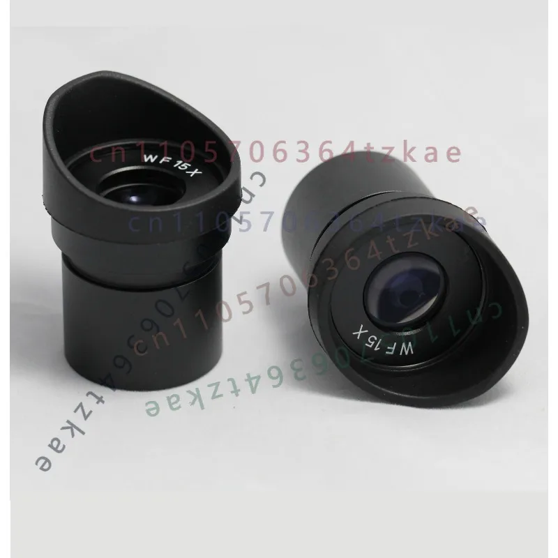 Pair WF15X Stereo Microscope Eyepieces Eyeguard Eyecup 30mm Tube Diameter Microscope Optical Replacement Spare Part