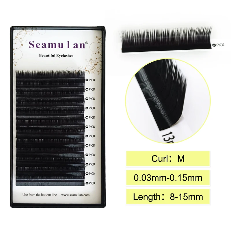 M Curl Volume Lashes Individual Eyelashes Extension Faux Mink Lashes Makeup False Eyelashes Maquillaje Eyelash Extension Cilios