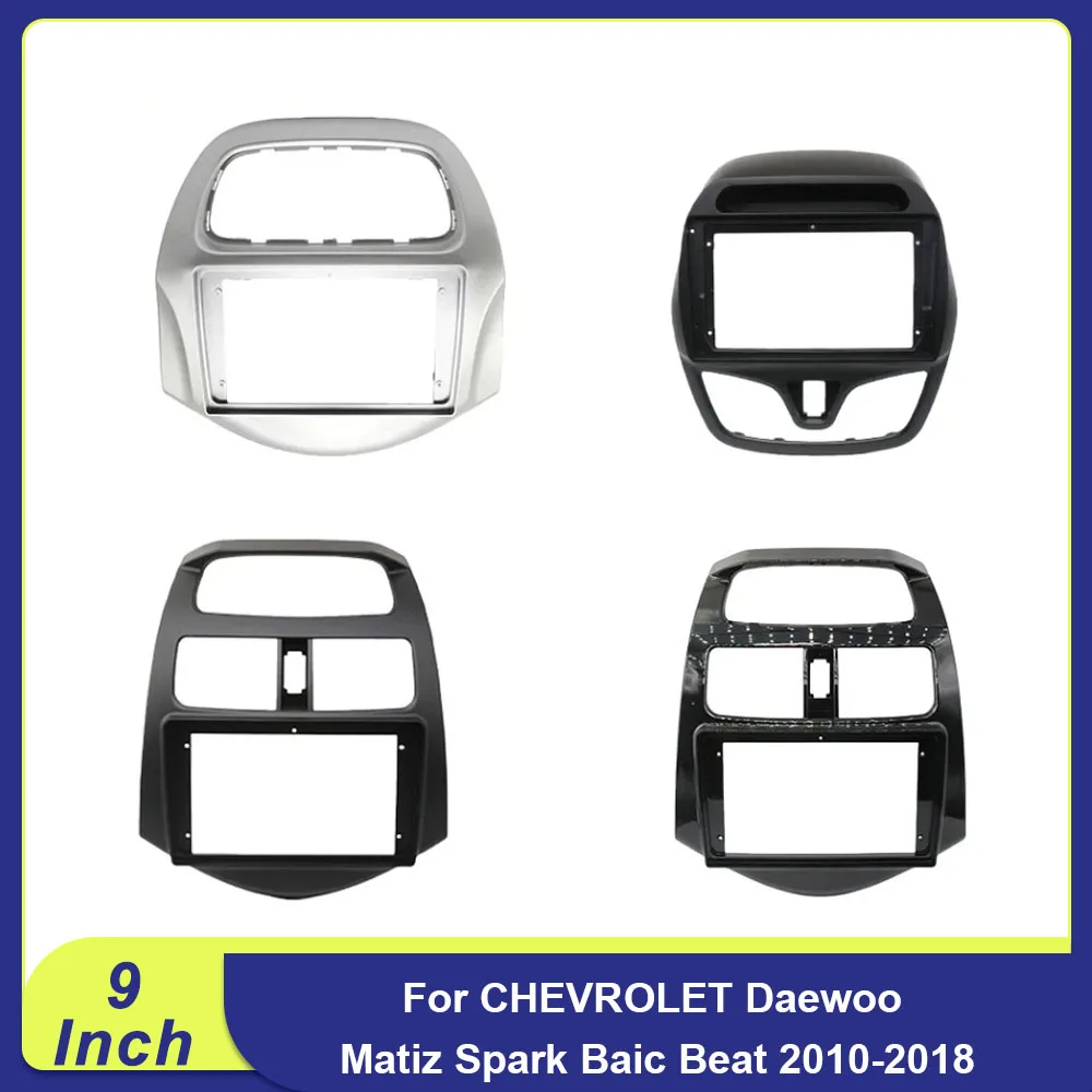 Marco de Radio para Automóvil de 9 Pulgadas con Cable de Navegación Canbus Android para Chevrolet Daewoo Matiz Spark Baic Beat 2010-2018