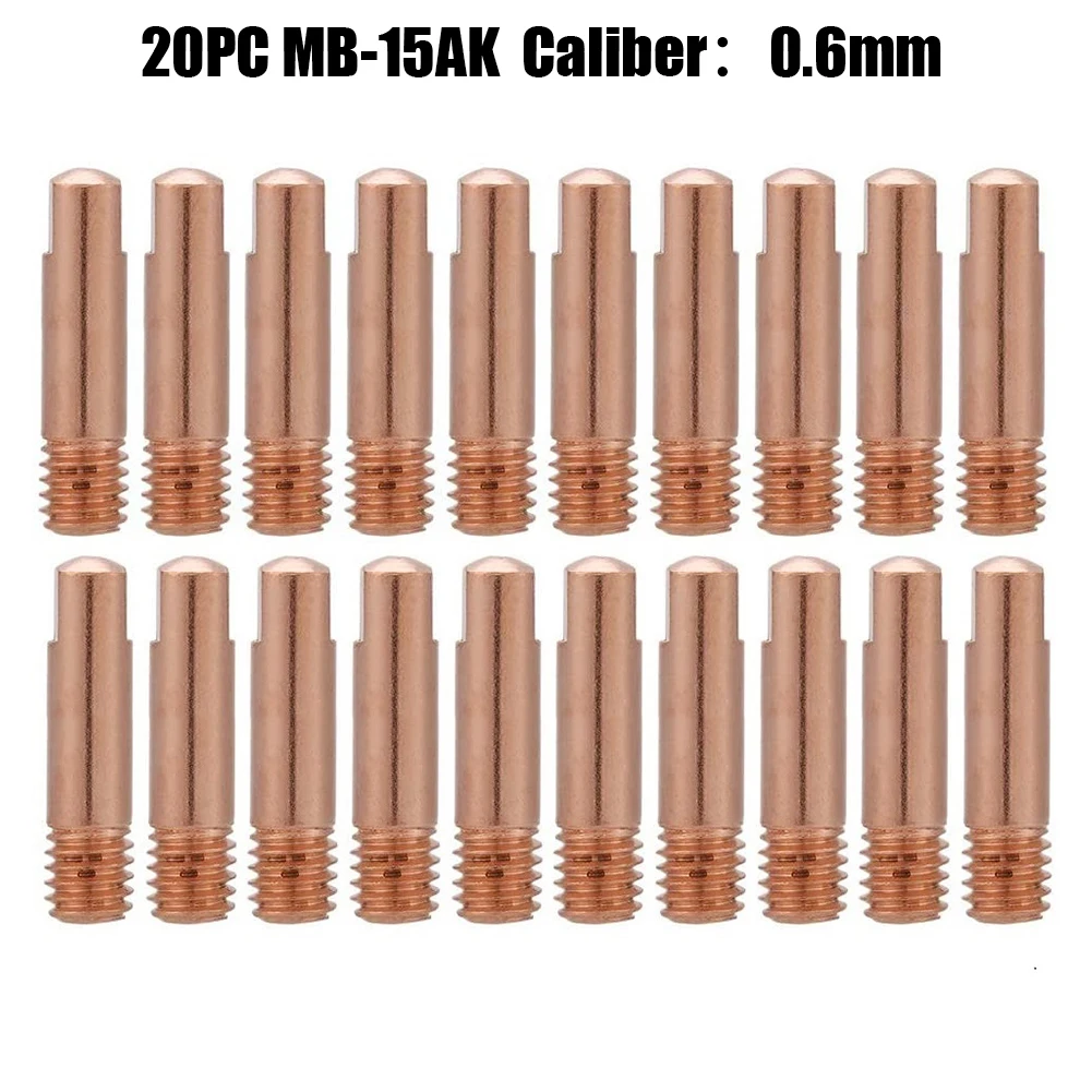 Mig/Mag Contact Welding for torch Nozzle 20x/set Fits MB-15AK Gas Nozzle Welding for torch Contact Accessories