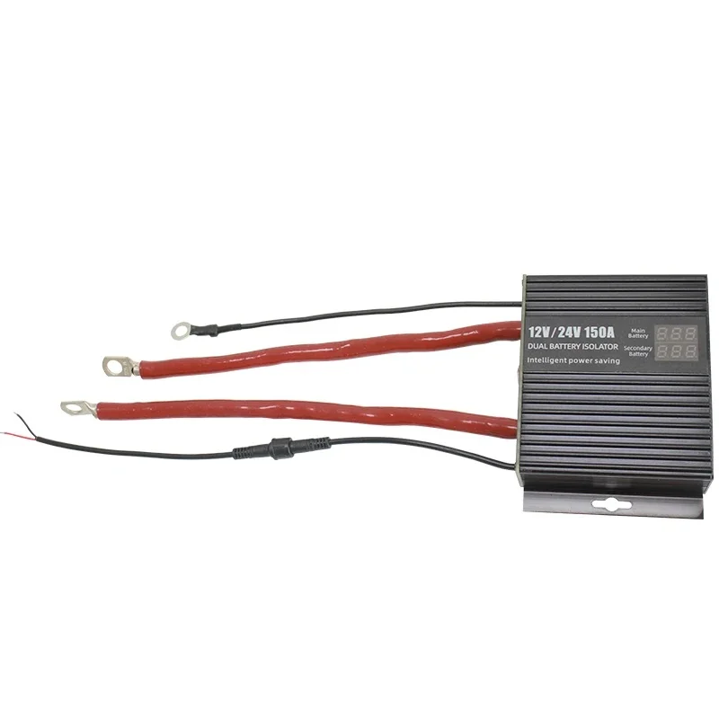 150A Dual Battery Isolator with Voltage Display for RV Car Boat Marine Intelligent Separator