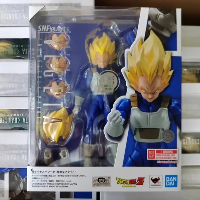 

In Stock Original Bandai Shf Dragon Ball Z Super Saiyan Vegeta Ver 3 Articulated Dangerous Pride Collectible Anime Action Figure