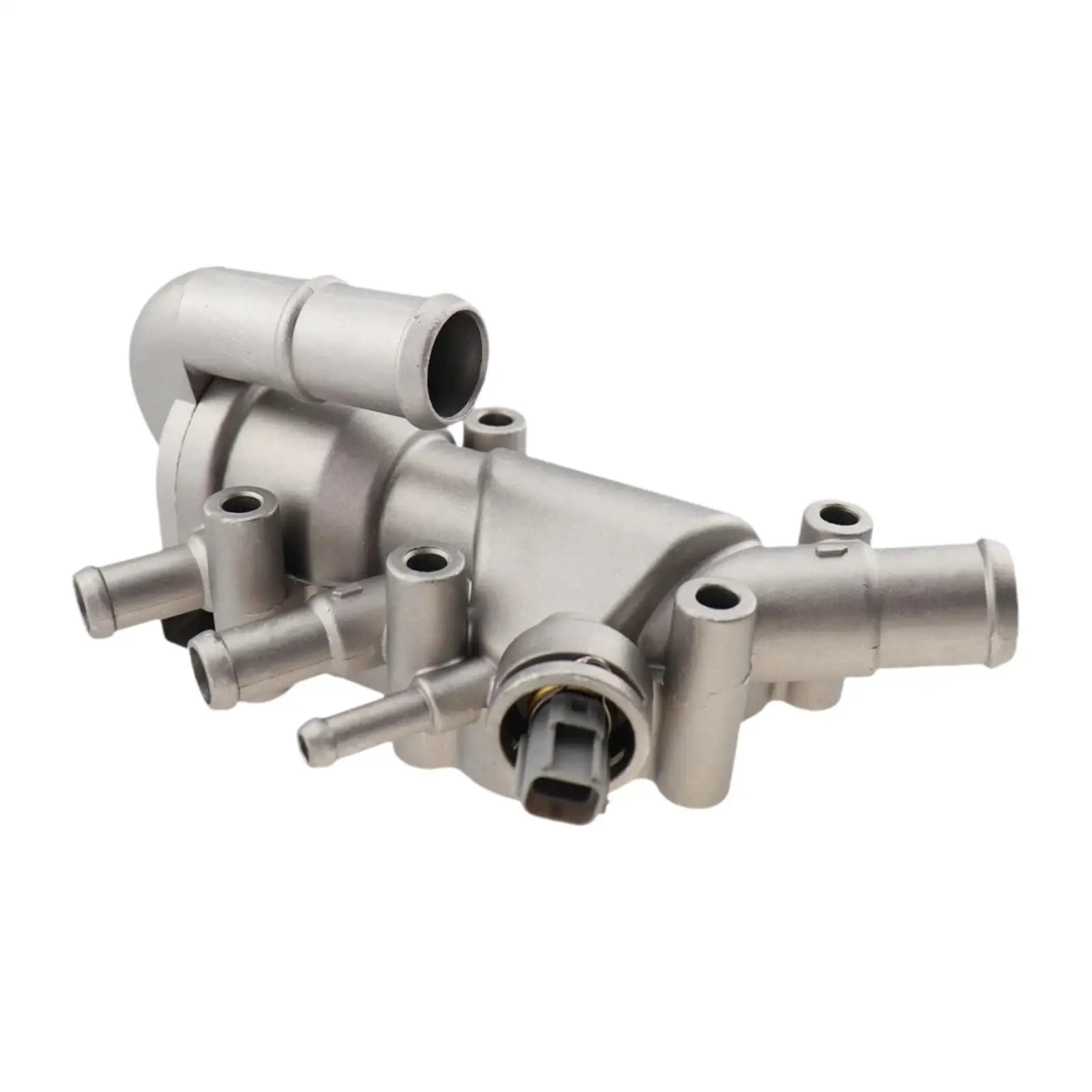 Carcasa de Termostato para Motor Automotriz, Compacta, de Aluminio, Salida de Agua, Pieza de Refrigeración del Motor para Ford Fiesta Mk5 1.3 Duratec