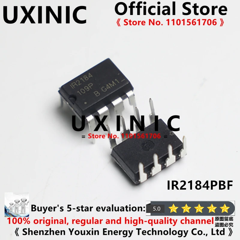 

UXINIC 100% New Imported OriginaI IR2184PBF IR2184 DIP-8 Bridge Driver