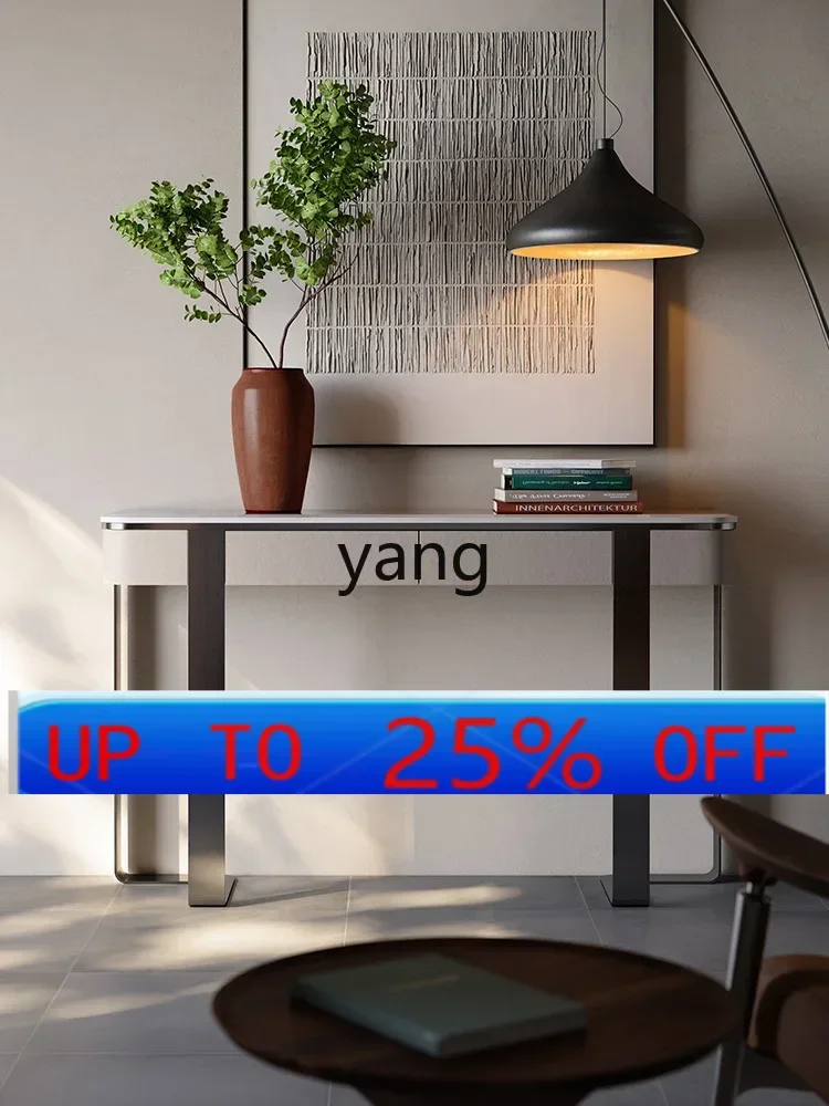 

Lm Natural Marble Entrance Cabinet New Living Room Entrance Corridor Luxury Stone Console Tables