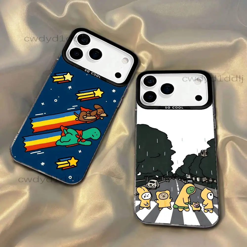 

J-JOGUMAN Cute Phone Case For iPhone 17,16,15,14,13,12,11,X,8,7,Pro,Max,Plus,SE4,Air,Mini IMD Gray Hard Matte
