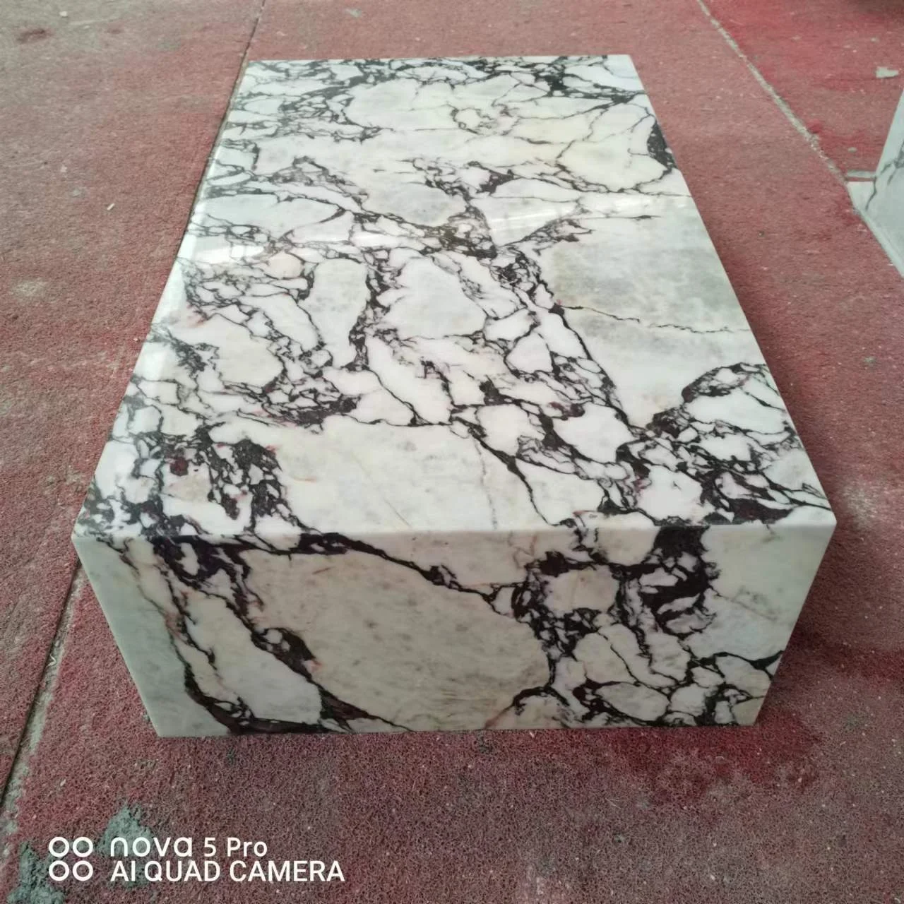 Stainless Steel Gold Marble Center Coffee Table