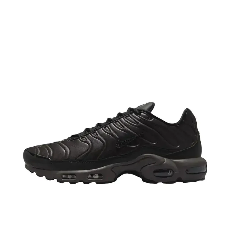 Nike Air Max Plus Men's Running Shoes Are Non Slip, Durable, Comfortable, Lightweight, Breathable, and Cushioned in Black