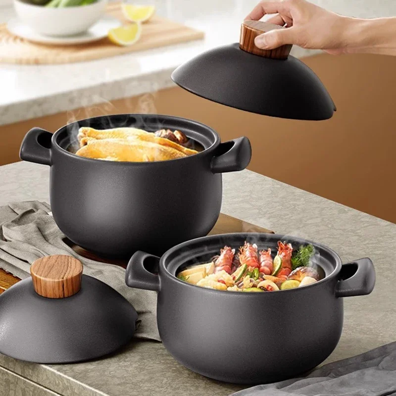 Ceramics Korean Soup Pot Nonstick Ramens Noodles Tomato Wok Dining Instant Dishes Small Lazy Utensilios De Cozinha Kitchenware