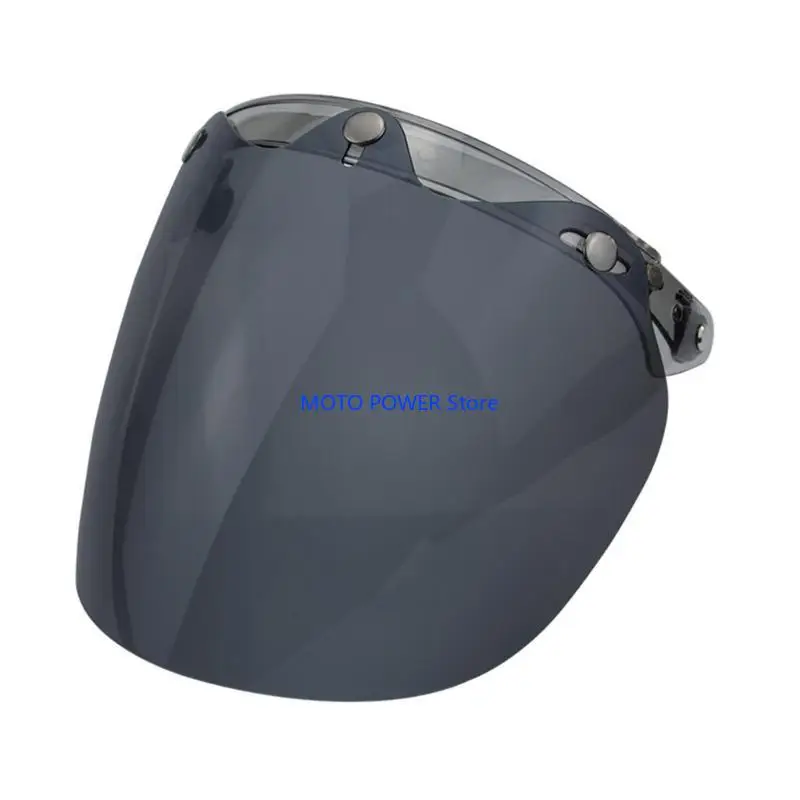 

G7ND Windproof 3-Snap Visor Lens Shield for MotorcycleHelmets Up Down Open Face