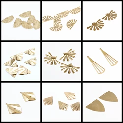 Gehamerd Messing Charme, Sector Connector, Bevindingen Accessoires Voor Diy Oorbel Ketting Armband Diy Maken Hanger, Sieraden Benodigdheden