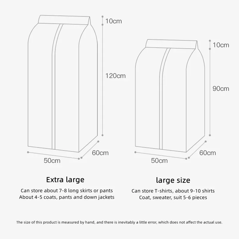 クローゼットの吊り下げカバー,防水,衣類オーガナイザー