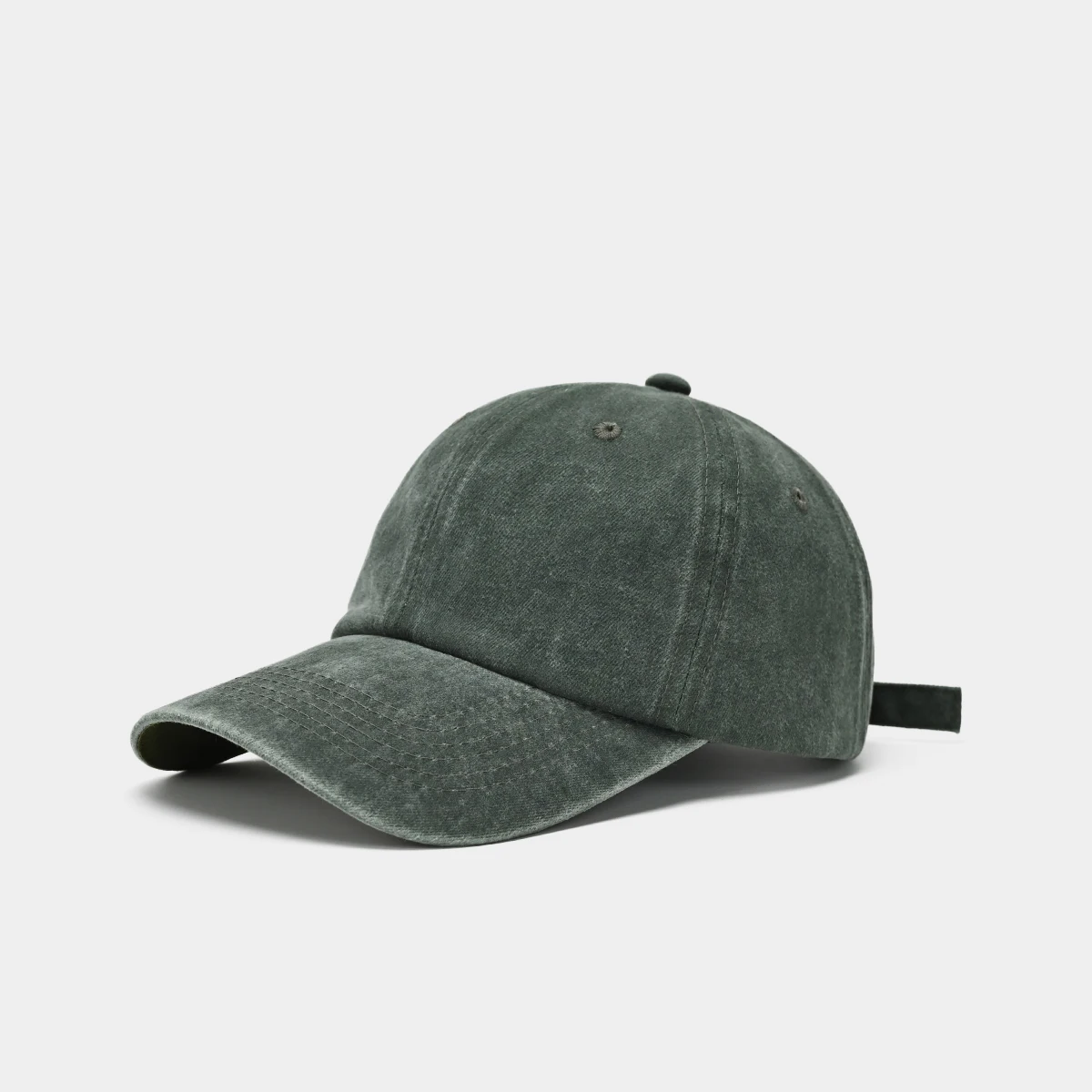 Sonnencreme wassergewaschene Herren-Baseballkappe mit kleinem Gesicht, Retro-Distressed- und vielseitiger trendiger Entenzungenhut, Herren Big He