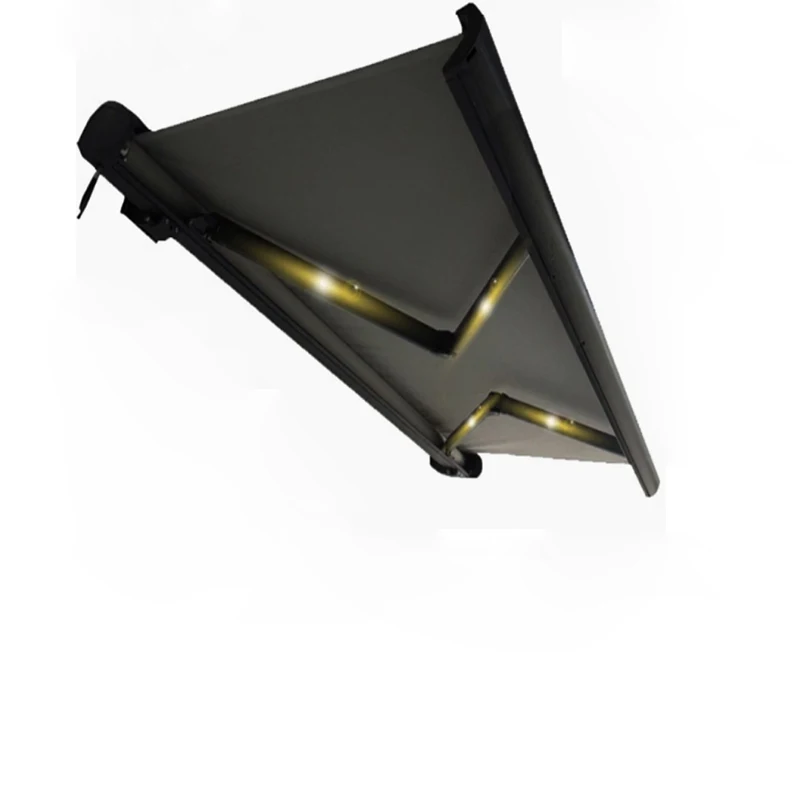 Electric Full Cassette Retractable Awning, Aluminum Alloy Remote Control Patio Canopy for Courtyard, Balcony & Terrace