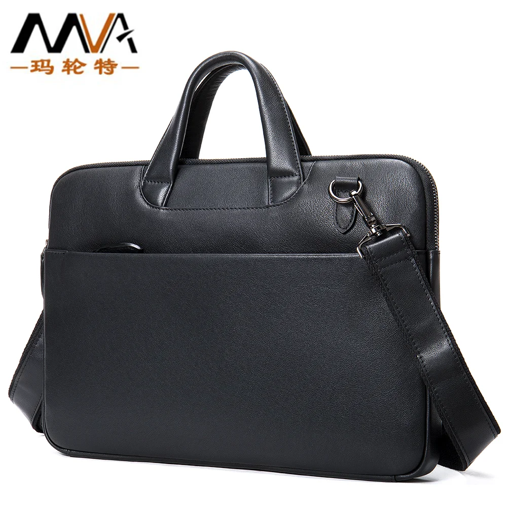 Can hold 13.3-inch laptop bag of Briefcase bag  Horizontal Square first layer cowhide men·s shoulder bag  passport cover bag