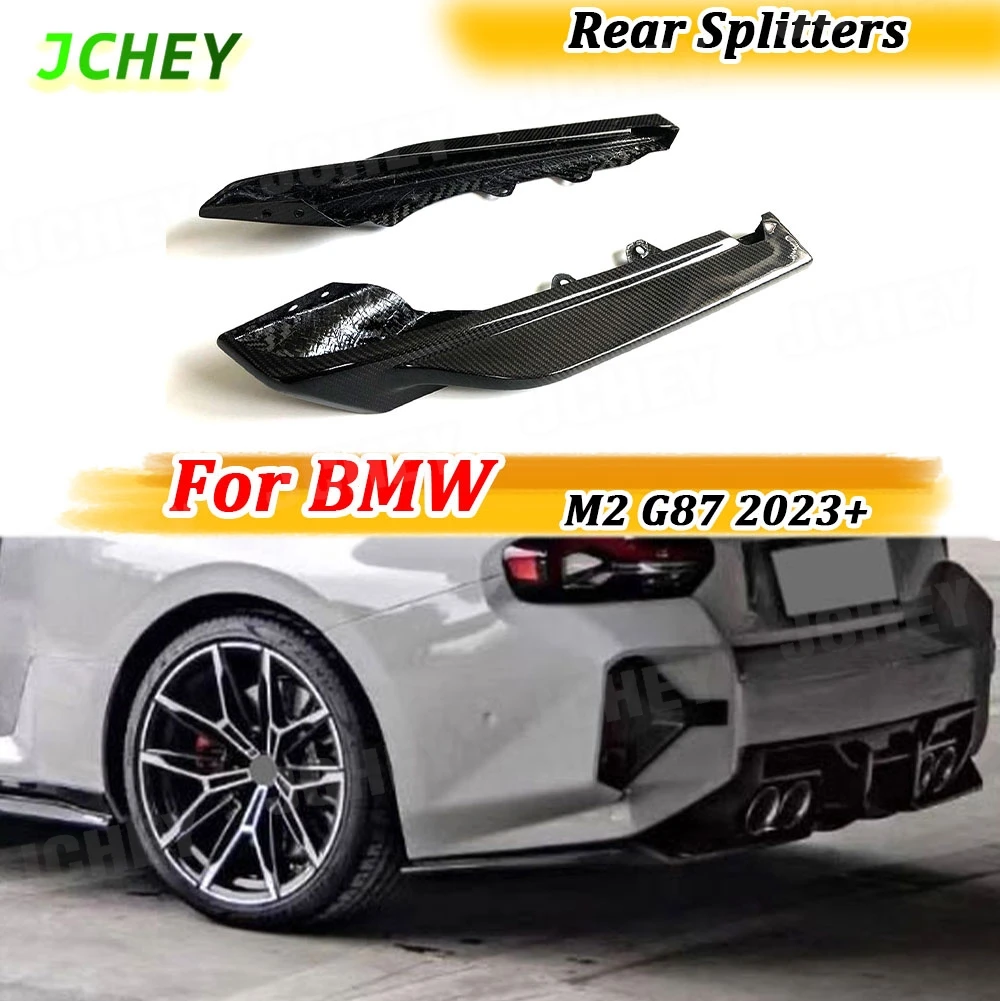 

JCHEY Real Dry Carbon Fiber Body Kits Rear Flaps Apron for BMW M2 G87 2023+ FRP Rear Splitters Canard Car Accessories