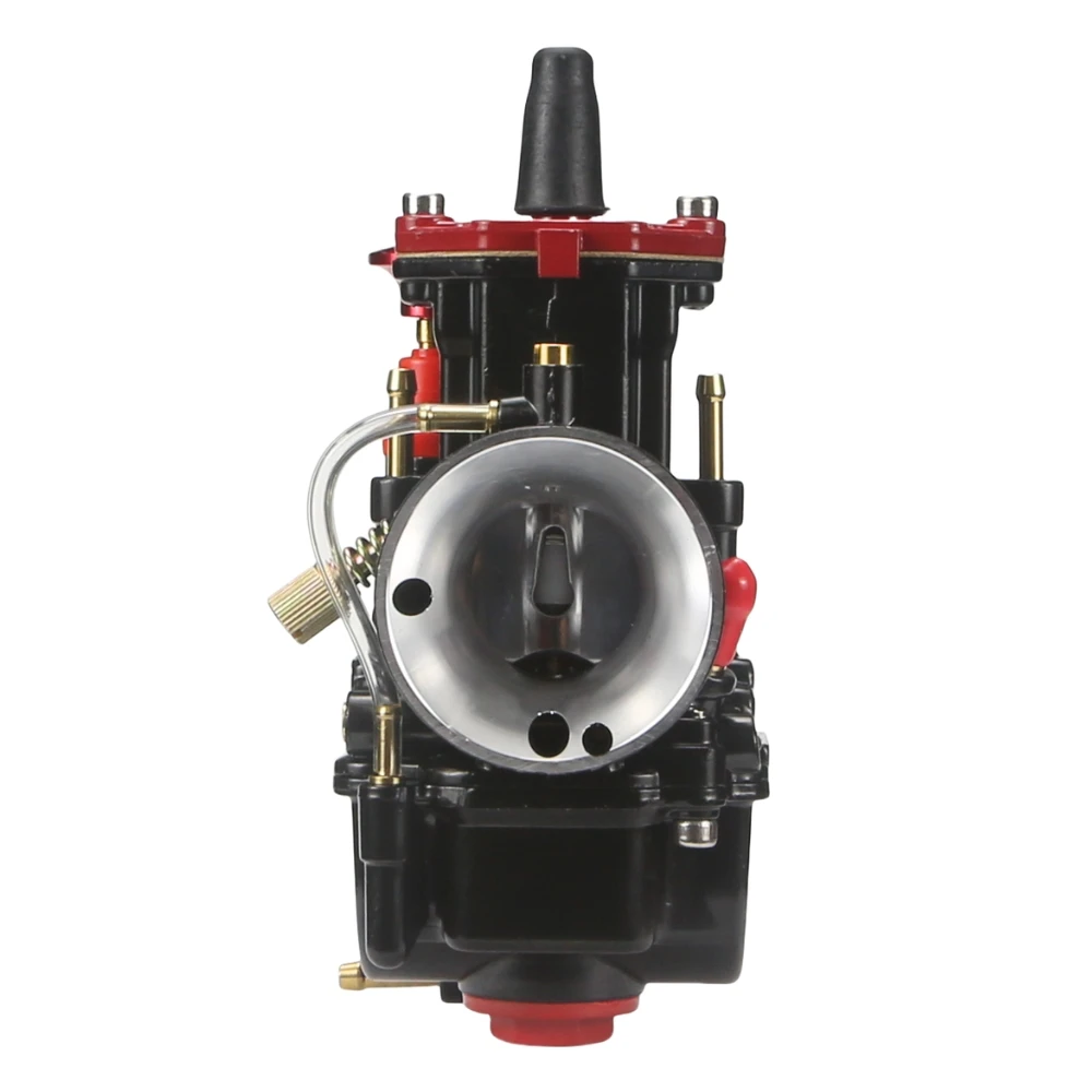 Flat Curtain Motorcycle Carburetor With Power Jet For Mikuni PWK 24 26 28 30 32 34mm Dirt Bike Motocross Racing Carb Modified