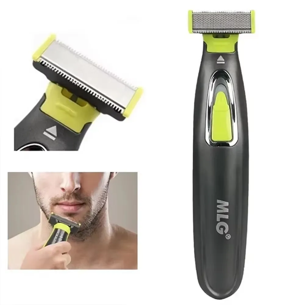 For MLG USB Rechargeable Waterproof Washable Rechargeable Electric Shaver Beard Razor Body Trimmer Men Shaving Machine Hair