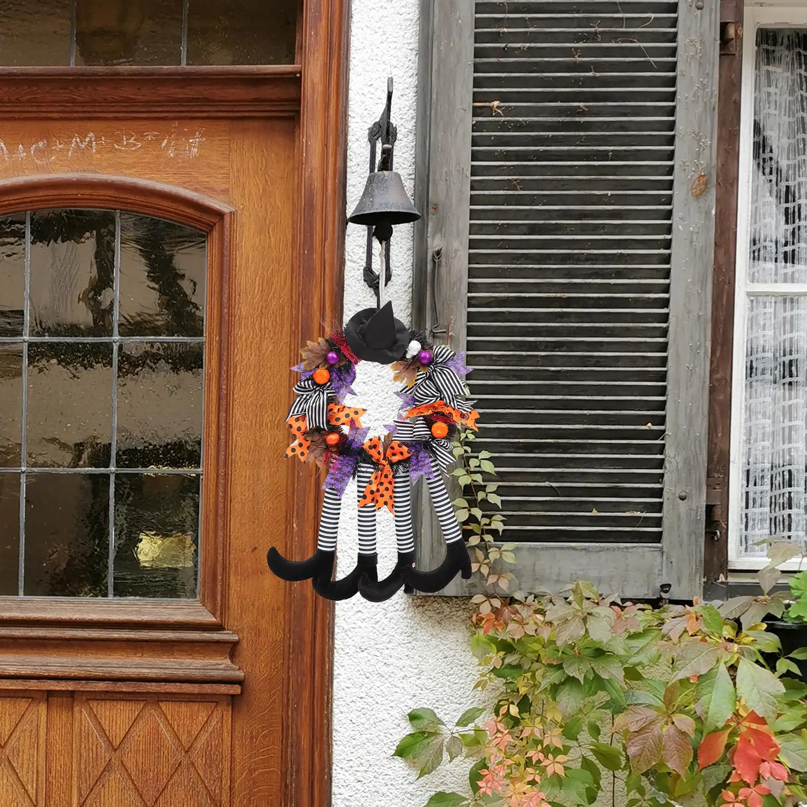 

Pumpkin Skull Pendant Festival Hanging Ornament Haunted House Halloween Door Wreath Hangings Witch Leg Garland