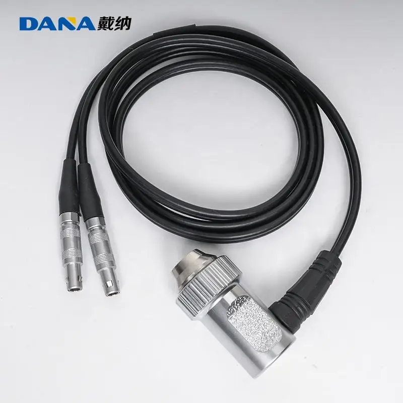 DANA 5MHZ Diametro 8mm Accessori Rilevatore di misurazione della larghezza Sonda sensore in metallo in acciaio di misuratore di spessore ad ultrasuoni