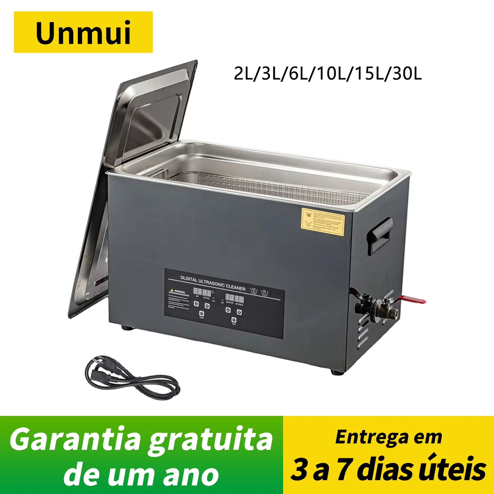 2L/3L/6L/10L/15L/30L Ultraschallreiniger Digitale Heizfunktion Edelstahl Ultraschall-Reinigungsmaschine 40KHZ Haushaltsgerät