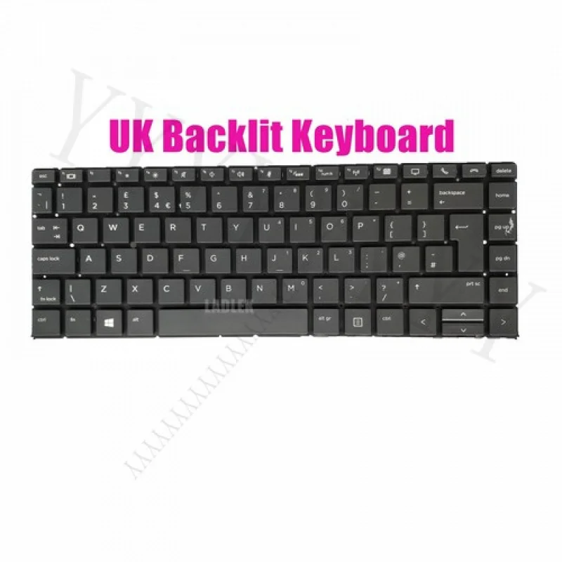 

QNew UK black backlit keyboard for HP EliteBook 1040 G4/1040 G5/1040 G6