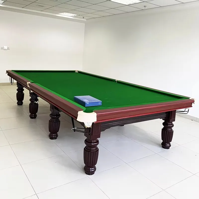 Luxury Style Solid Wood Marble Slate Home Professional Russian 12ft Snooker Table