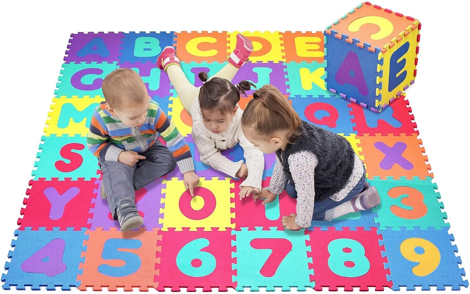 Children\'s Mat EVA Kids Foam Puzzle Carpet Baby Play Mat Educational Numbers Letter Animal Fruit Baby Toys Gift