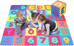 Children's Mat EVA Kids Foam Puzzle Carpet Baby Play Mat Educational Numbers Letter Animal Fruit Baby Toys Gift