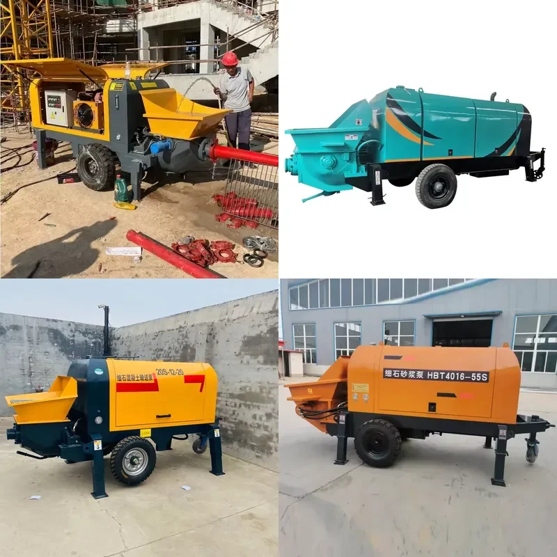 

Industrial Machinery Factory Sale Small Mobile Mini Remote Control Concrete Pump Mini Electric Concrete Pumps
