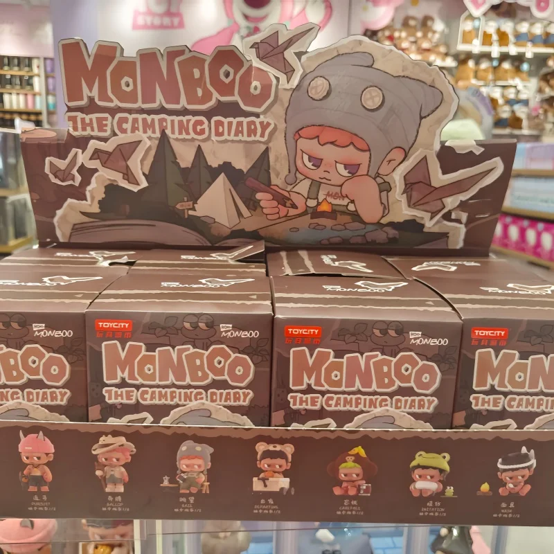 

Original Monboo Camping Diary Blind Box Doll Toy Collectible Toycity Mystery Box Figure Home Decoration Birthday Surprise Gifts