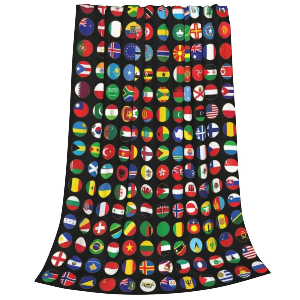 World Flags Cool Travel 256 Flag International Learning Blanket Flange Textile Decor Portable Super Soft Throw Blankets