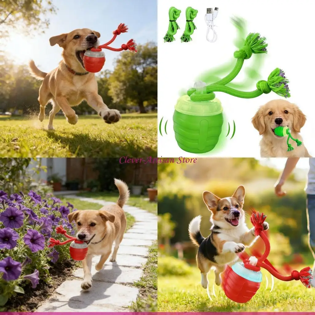 

E06B Интерактивная игрушка-мяч для собак для развлечения и звуковой стимуляции охоты