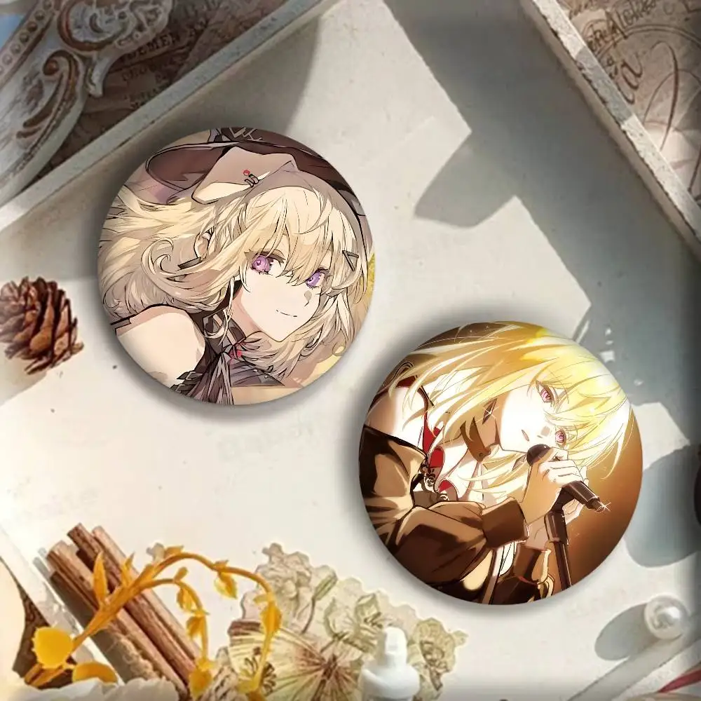 أنيمي لطيف فتاة B-BanG حلم Uika Misumi شارات شارة ليزر مستديرة الكرتون بروش الملابس ظهره اكسسوارات التلبيب