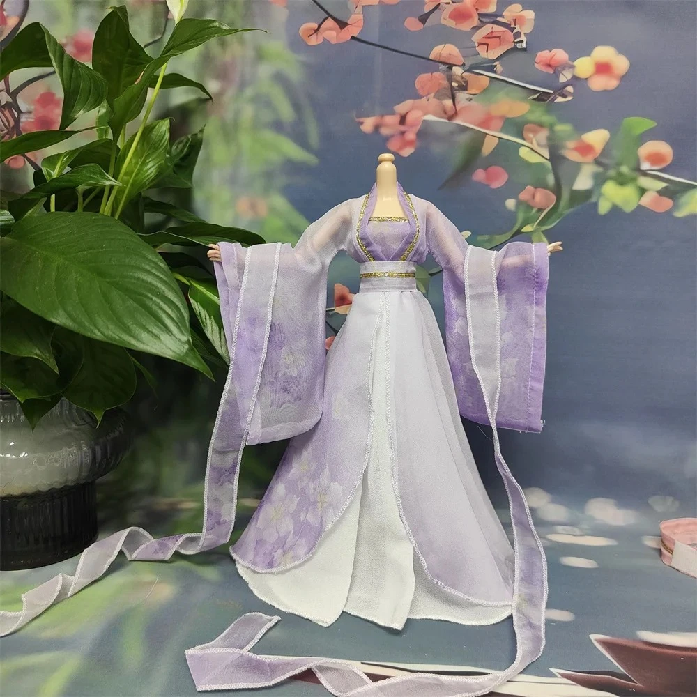 1/6 Maßstab Chinesisches Hanfu-Kleid im antiken Stil mit weiten Ärmeln und trägerlosem Design für 12'' TBL BJD Actionfigur-Körpermodell – Detail 10