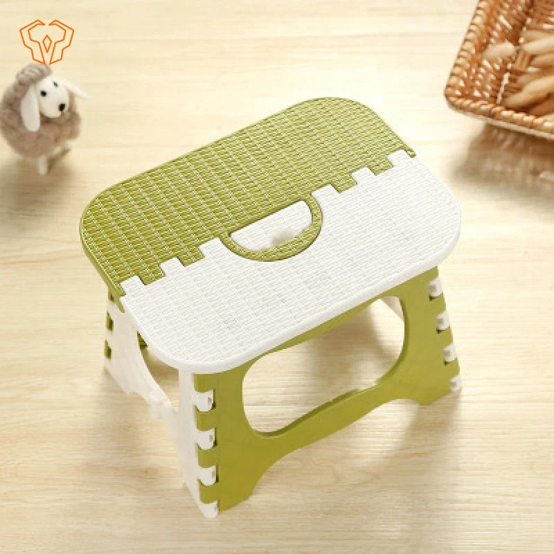 Shrink Foldable Stool Adjustable Stretchable Portable Outdoor Travel Fishing Chair Household Plastic Bathroom Kitchen