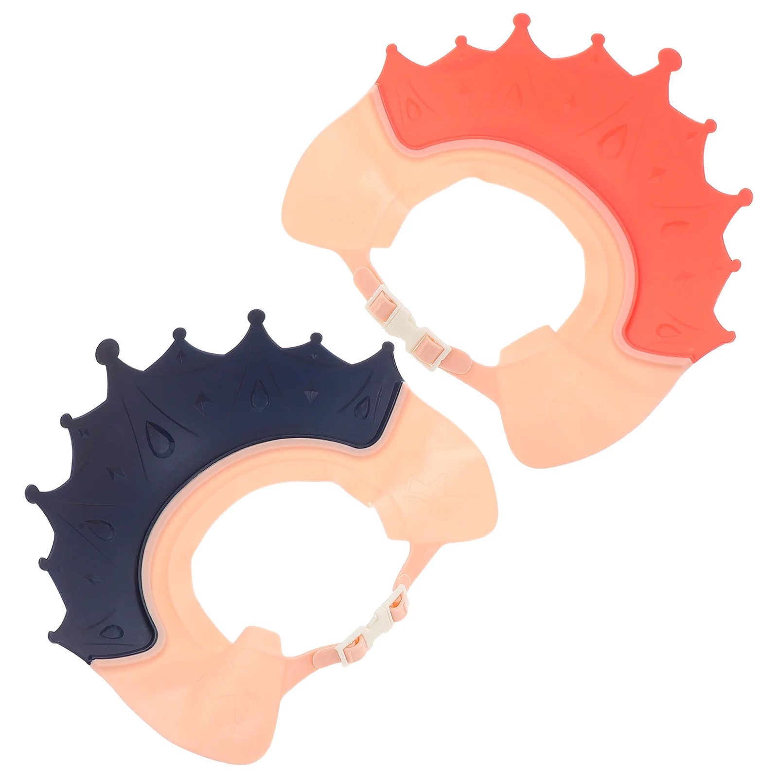 

2Pcs Adjustable Baby Shower Cap Hair Washing Visor Protect Eyes Ears Toddler Bath Hat Baby Bath Support Kids Shampoo Hat