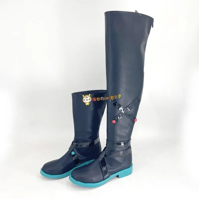 Miku Movie Cosplay Anime Project Sekai Theater Edition Colorful Stage Sad Miku Cosplay Shoes Boots Halloween Party for Women