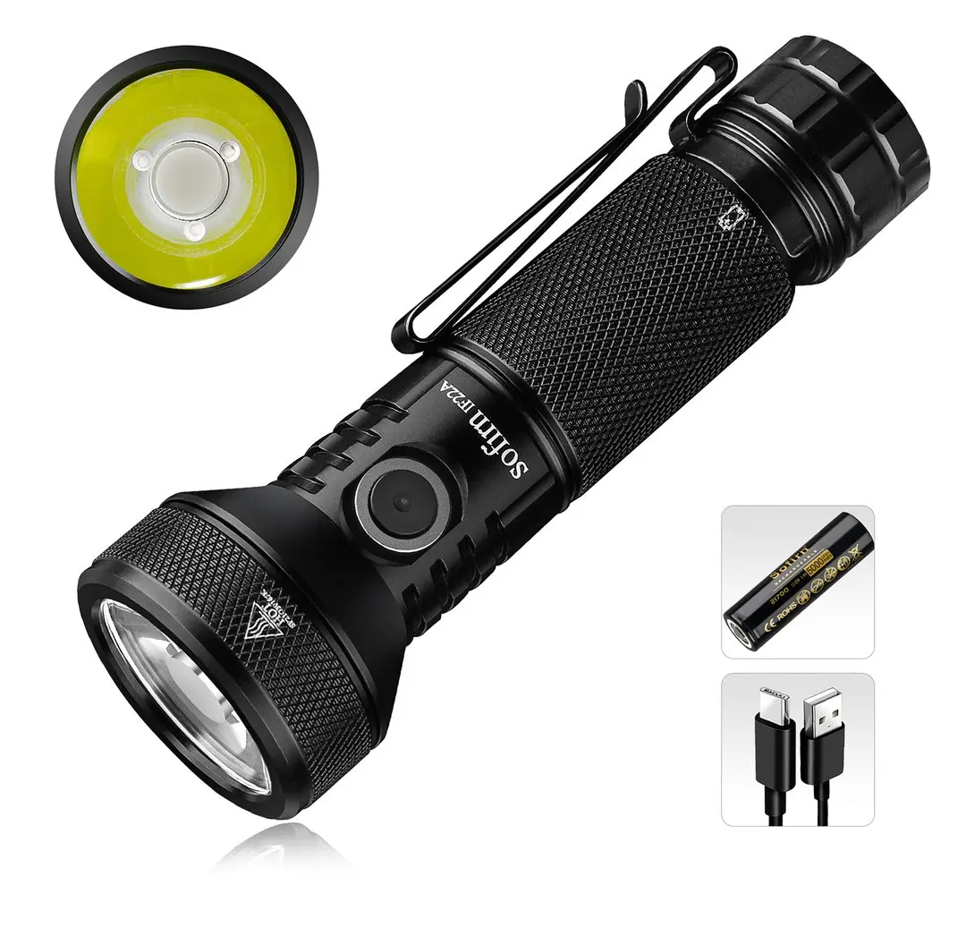 yZ[zSofirn IF22A TIR w 2100lm LED d[d 21700 USB C ͂ EDC Cgg[`O^p
