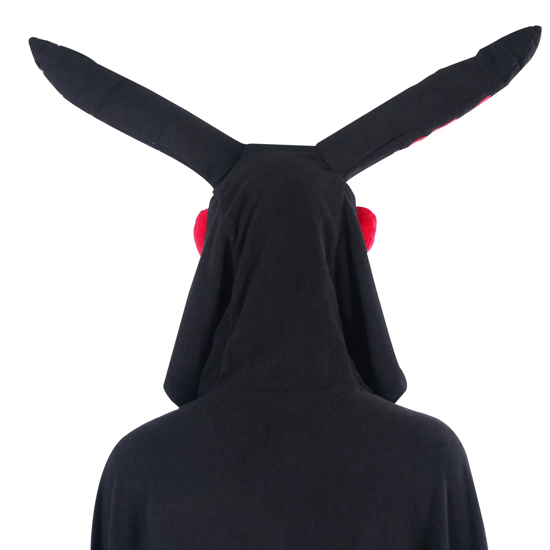 Costume de Cosplay Mothman Everak à Capuche, Cape Noire Horrible, Tenue de ixd'Halloween et de Noël pour Adulte