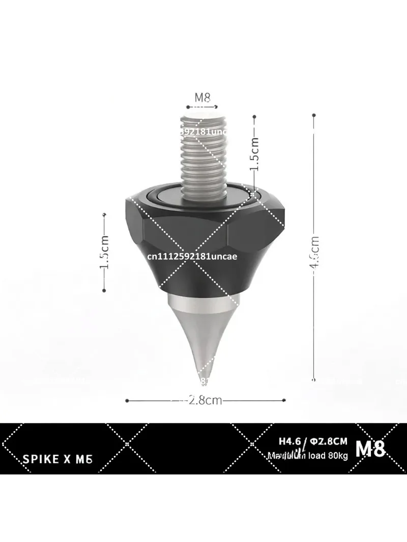 Stainless Steel Speaker Isolation Spikes Anti-Vibration Shock Absorber Feet for Audio Equipment